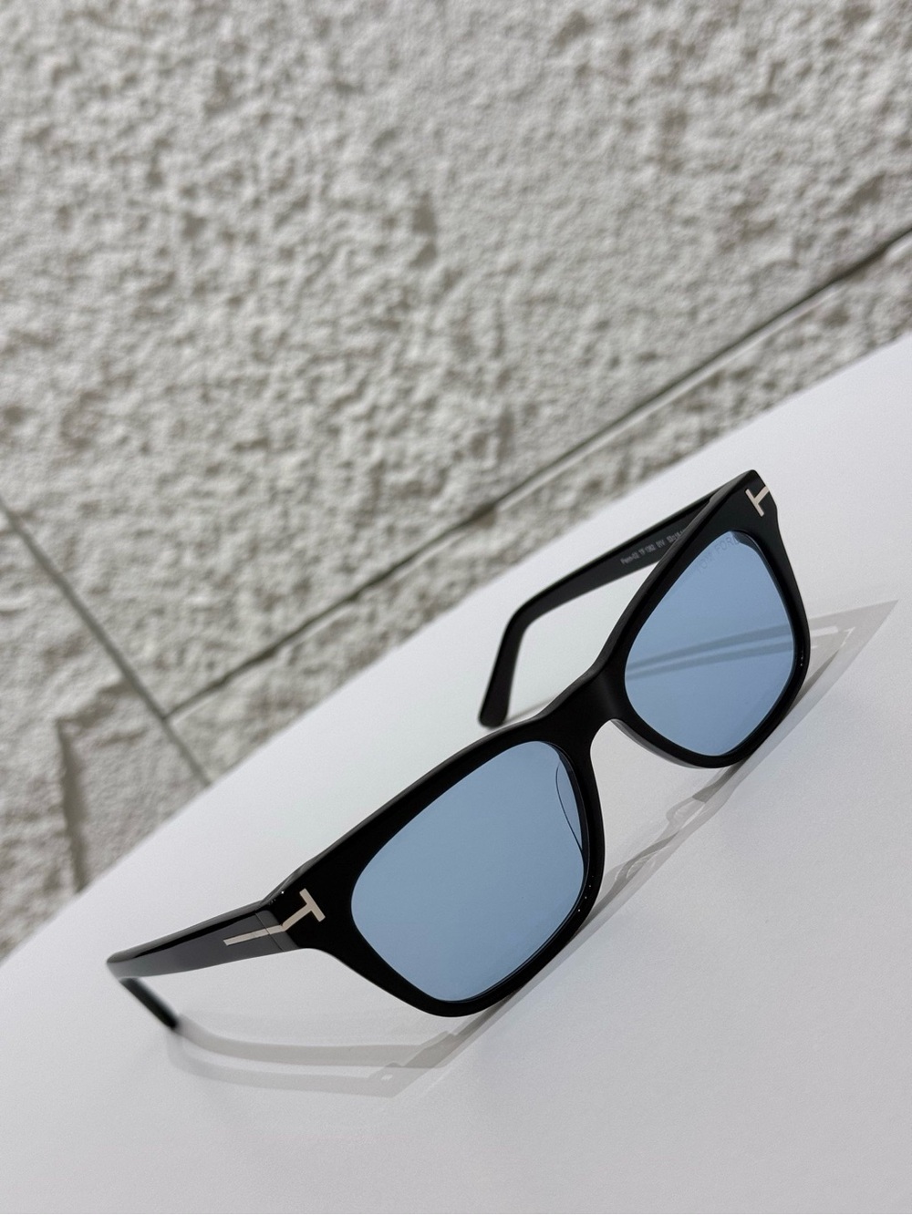 Tom Ford Black Frames with Light Blue Lenses